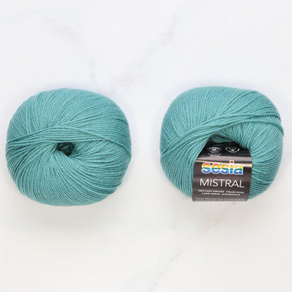 Sesia Mistral in colourway Sea Green – 4ply weight wool yarn