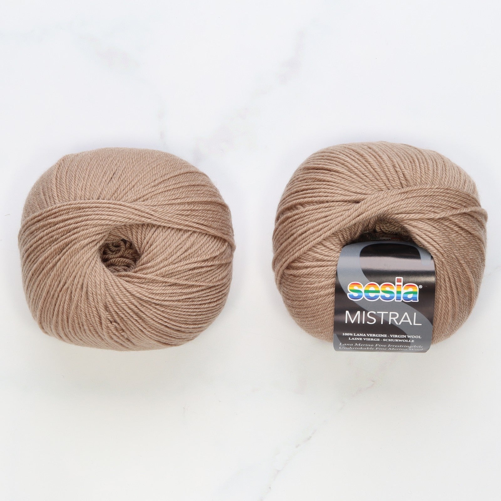 Sesia Mistral in colourway Taupe – 4ply weight wool yarn