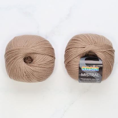 Sesia Mistral in colourway Taupe – 4ply weight wool yarn