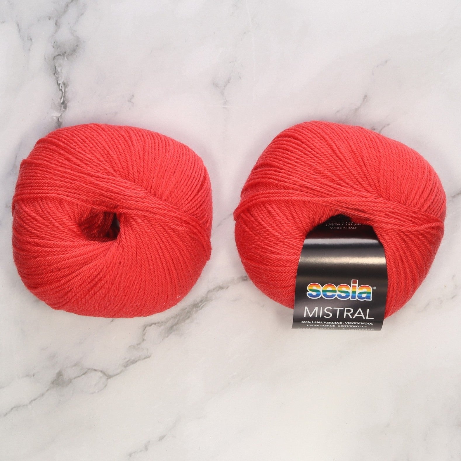 Sesia Mistral in colourway Scarlet – 4ply weight wool yarn