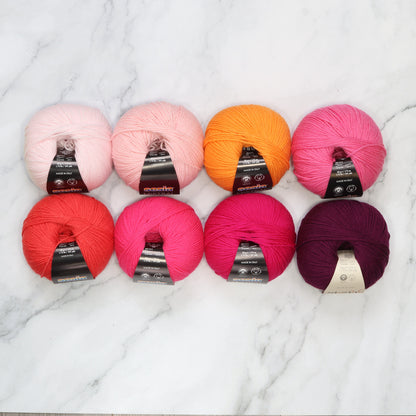 Westknits MKAL 2026 Color Kaleidoscope Kit in Sesia Mistral, colourway Sunset