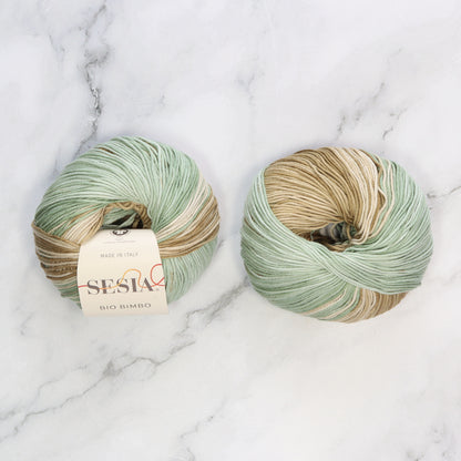 Textured Sweater and Hat Kit in Bio Bimbo in 0222 Sage Meadow