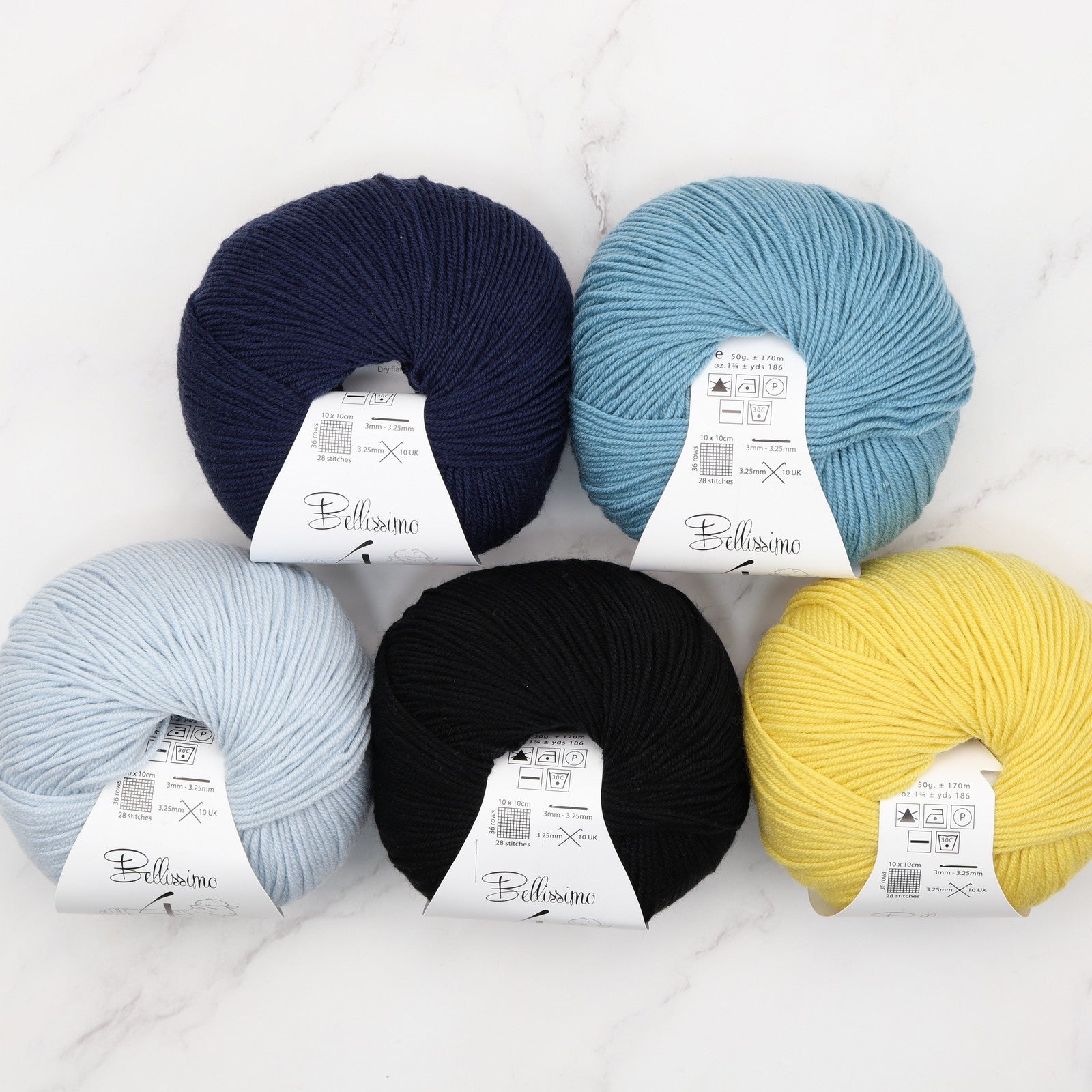 Westknits Shawlography kit in Bellissimo 4, colourway By The Beach