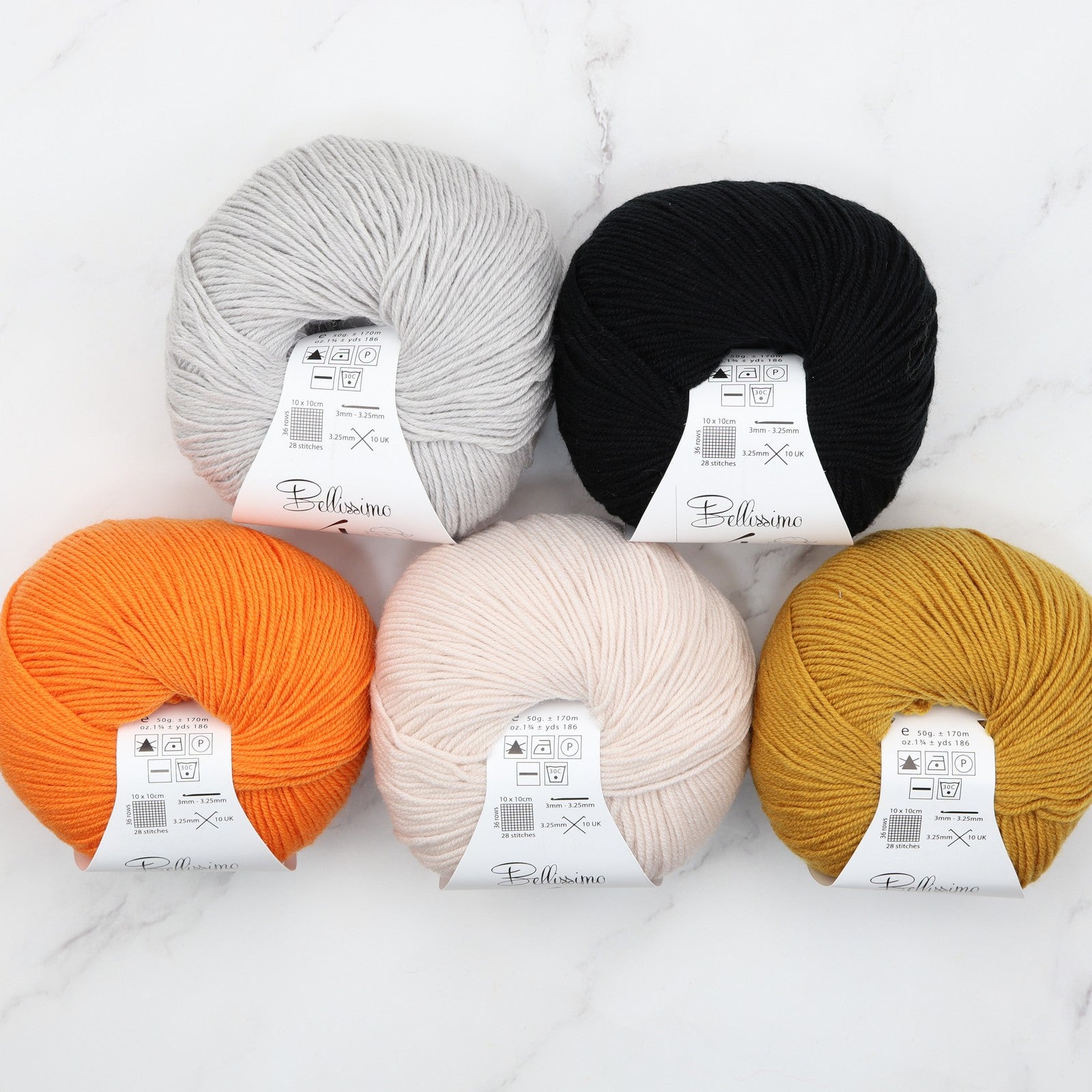 Westknits Shawlography kit in Bellissimo 4, colourway Zinger