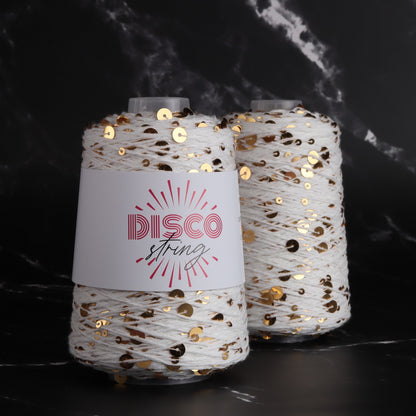 Stitch Lane Yarns Disco String in colourway Golden Groove – 5ply weight cotton yarn