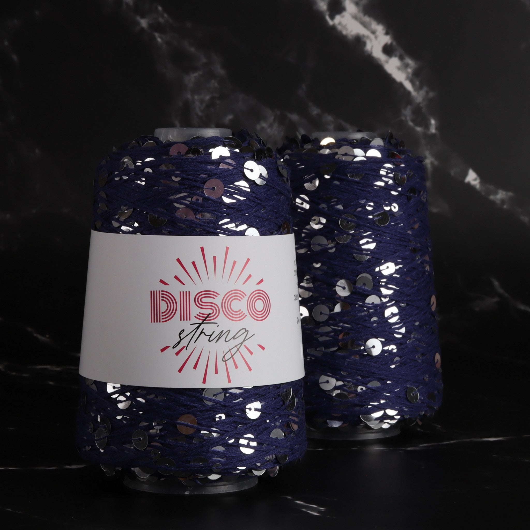 Stitch Lane Yarns Disco String in colourway Saturday Night Sapphire – 5ply weight cotton yarn