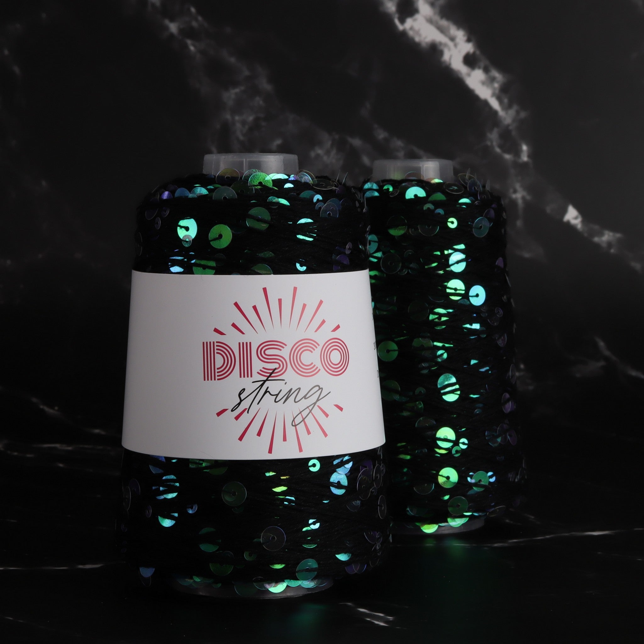 Stitch Lane Yarns Disco String in colourway Boogie Nights Black – 5ply weight cotton yarn