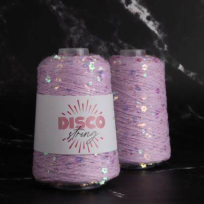 Stitch Lane Yarns Disco String in colourway Lavender Shimmer – 5ply weight cotton yarn