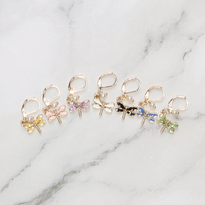 Skein Sisters Enamel Stitch Markers - Various Styles – Dragonfly