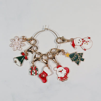 Skein Sisters Enamel Stitch Markers - Various Styles – Merry Christmas!