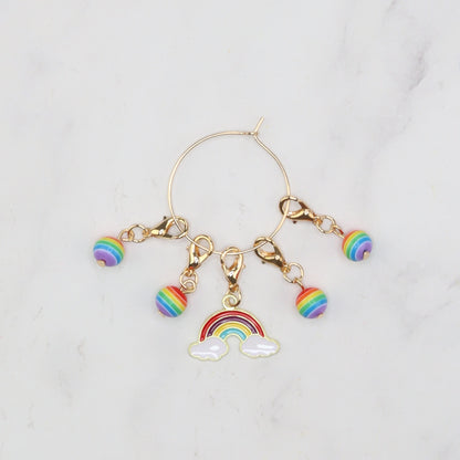 Skein Sisters Enamel Stitch Markers - Various Styles – Rainbow