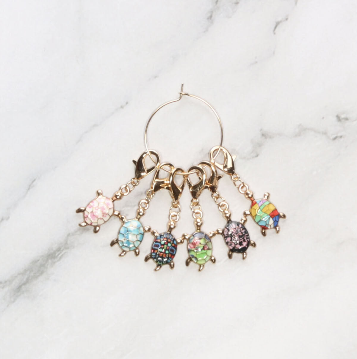Skein Sisters Enamel Stitch Markers - Various Styles – Turtle