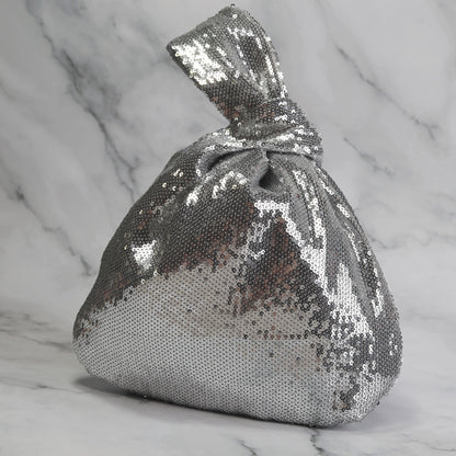 Skein Sisters Knot Project Bag Sequinned – Silver