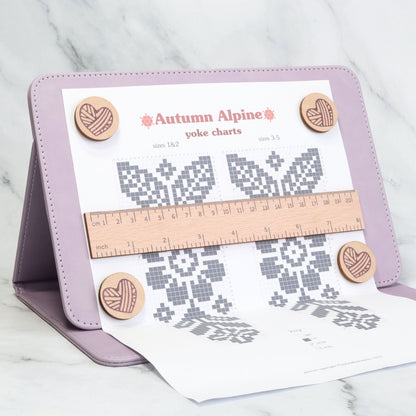 Skein Sisters Magnetic Pattern/Chart Holder – Purple