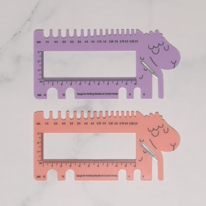 Skein Sisters Sheepy Gauge Ruler Cutter