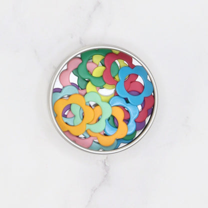 Skein Sisters Metal Stitch Markers: Daisy Assorted – view 2