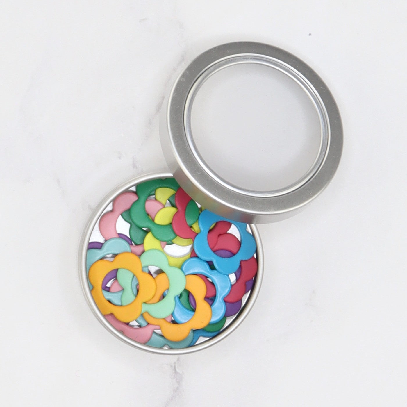 Skein Sisters Metal Stitch Markers: Daisy Assorted – view 3