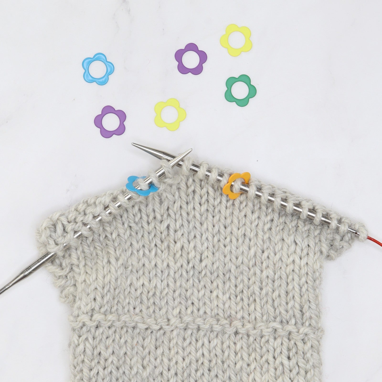 Skein Sisters Metal Stitch Markers: Daisy Assorted – view 4