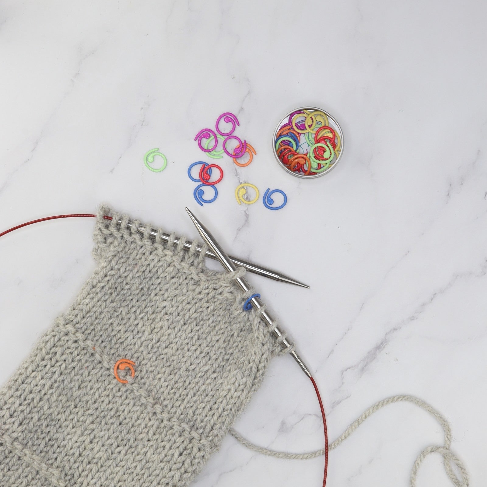Skein Sisters Split Ring Stitch Markers – view 3