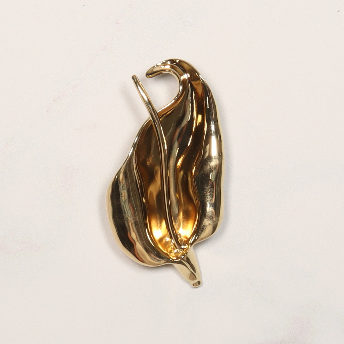 Skein Sisters Shawl Pin Brooch Lily – Gold Metal