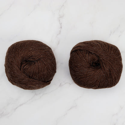 Skein Sisters The Local Scarf kit, colourway Coffee