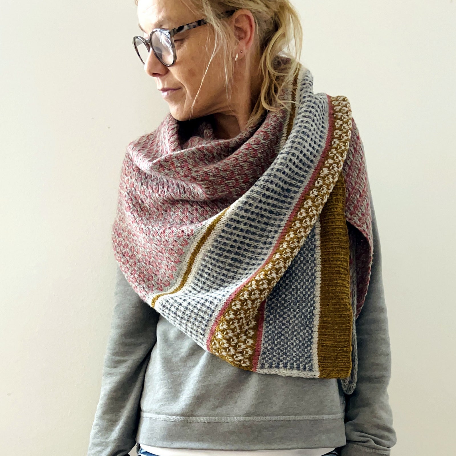 SSP (slip stitch party) Shawl knitting kit