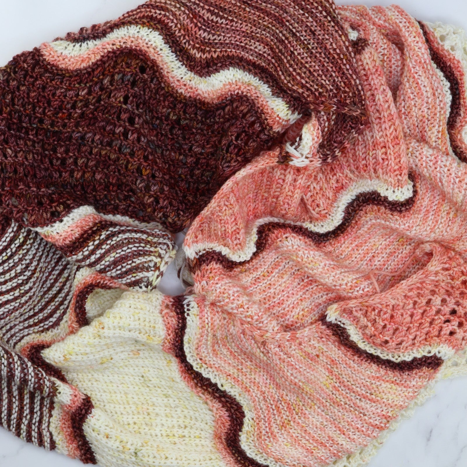 Colour Drift Shawl knitting kit – view 3