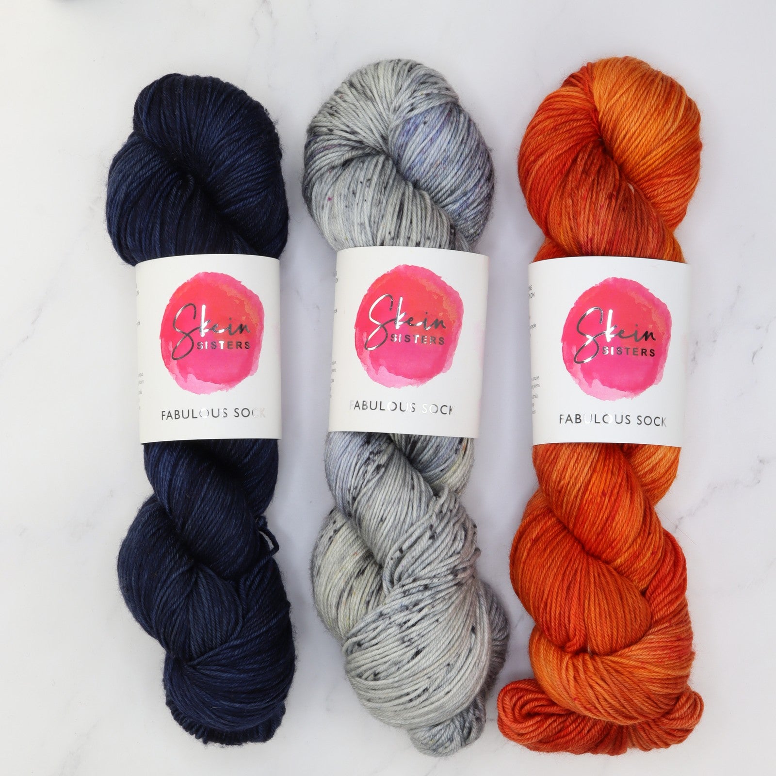 Fiber Fest Yarn kit in Fabulous Sock, colourway Disco Inferno