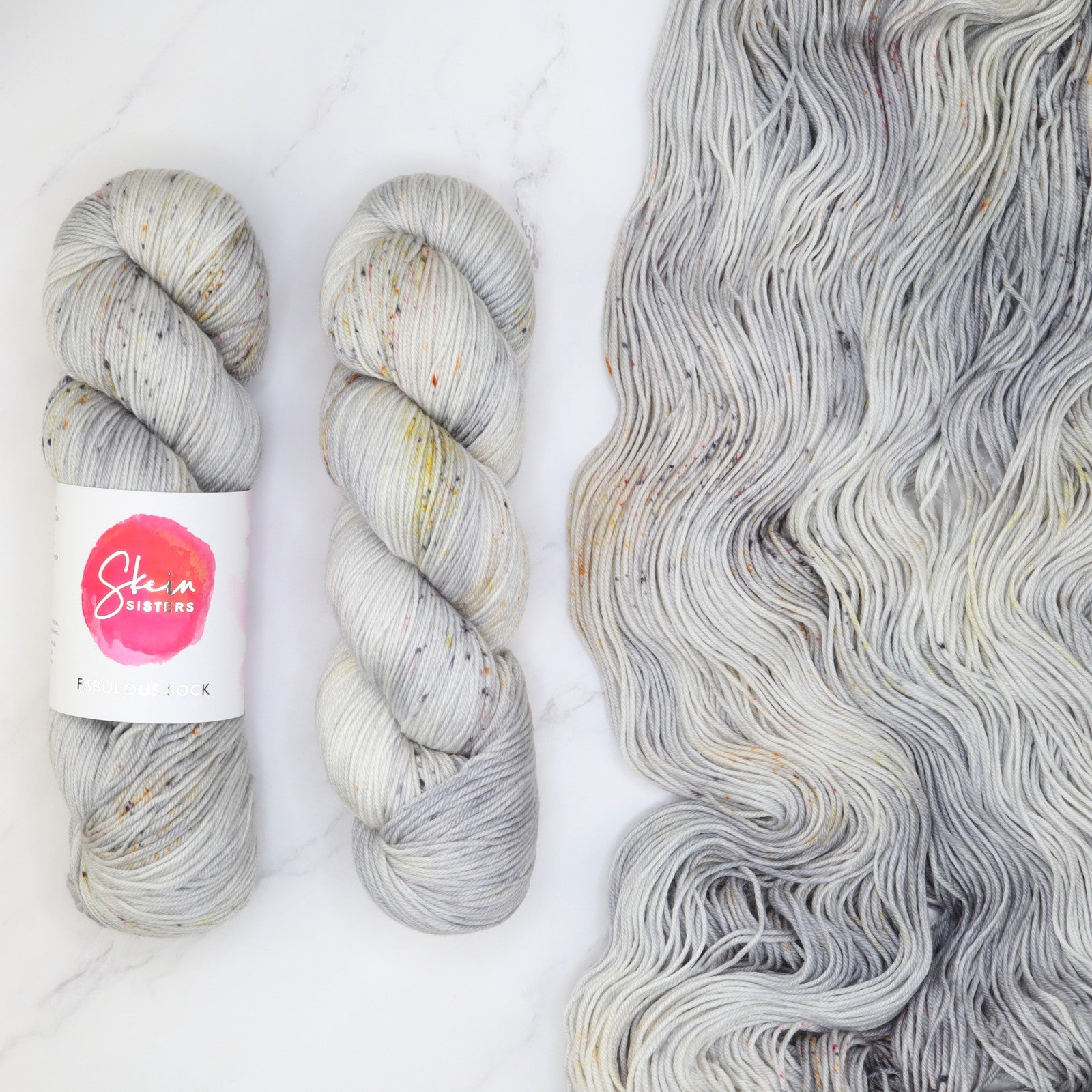 Skein Sisters Fabulous Sock in colourway Aerospace – 4ply weight merino, nylon yarn