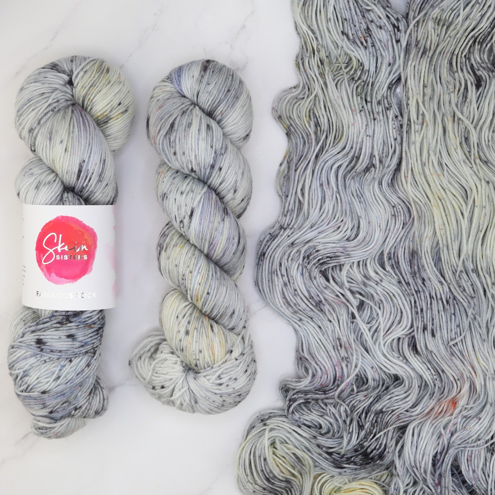 Skein Sisters Fabulous Sock in colourway Blue Banded Bee – 4ply weight merino, nylon yarn