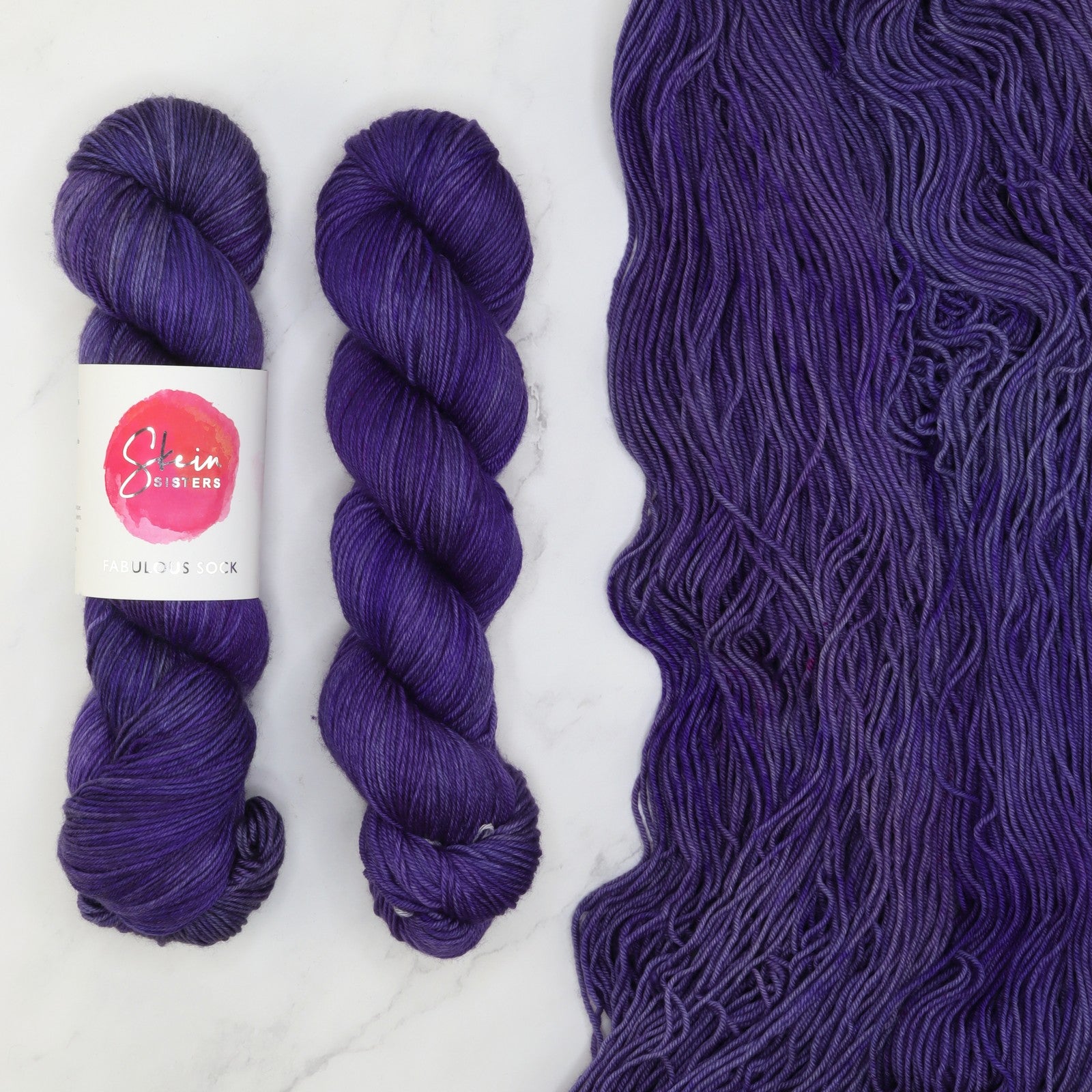 Skein Sisters Fabulous Sock in colourway Closer to Fine – 4ply weight merino, nylon yarn