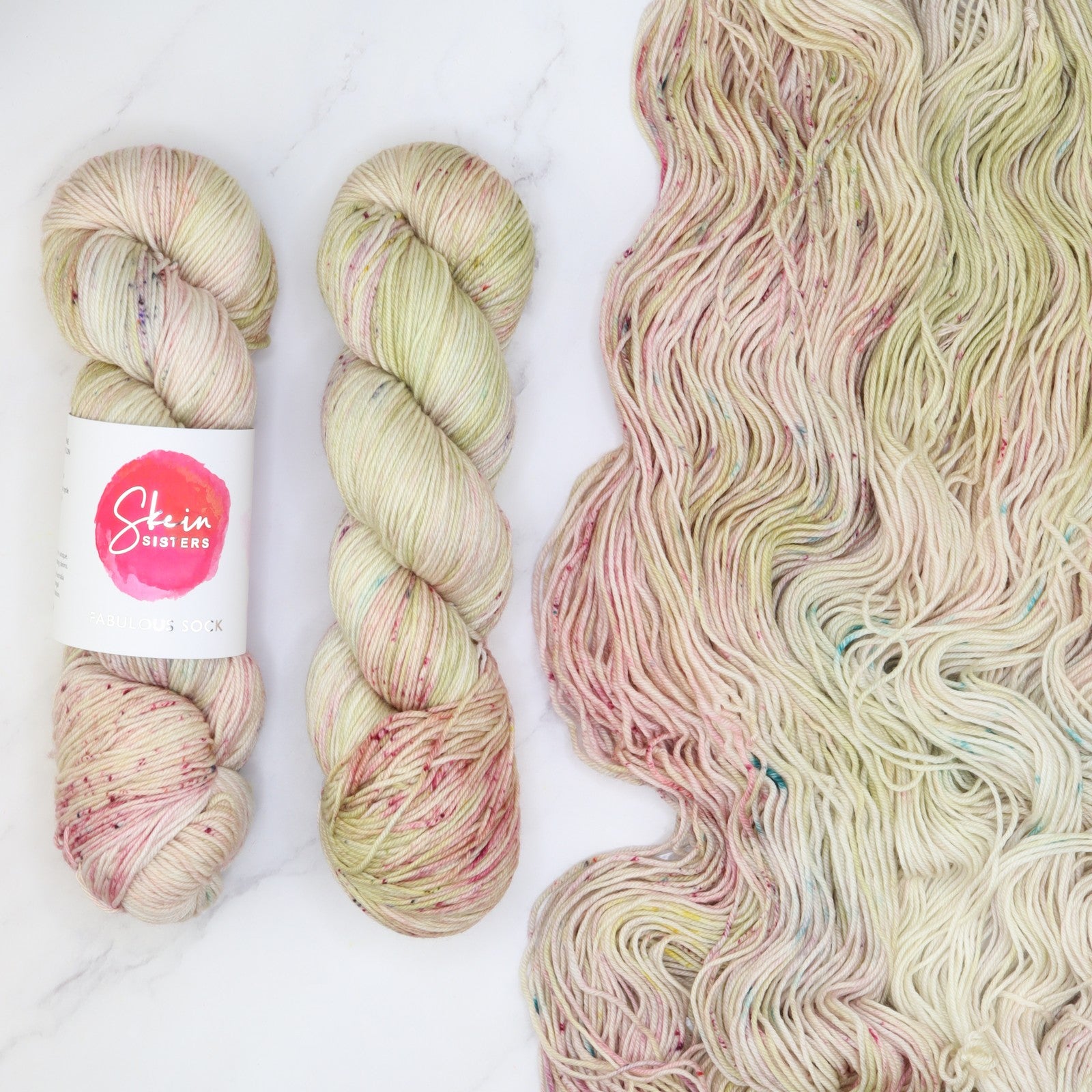 Skein Sisters Fabulous Sock in colourway Daydream – 4ply weight merino, nylon yarn