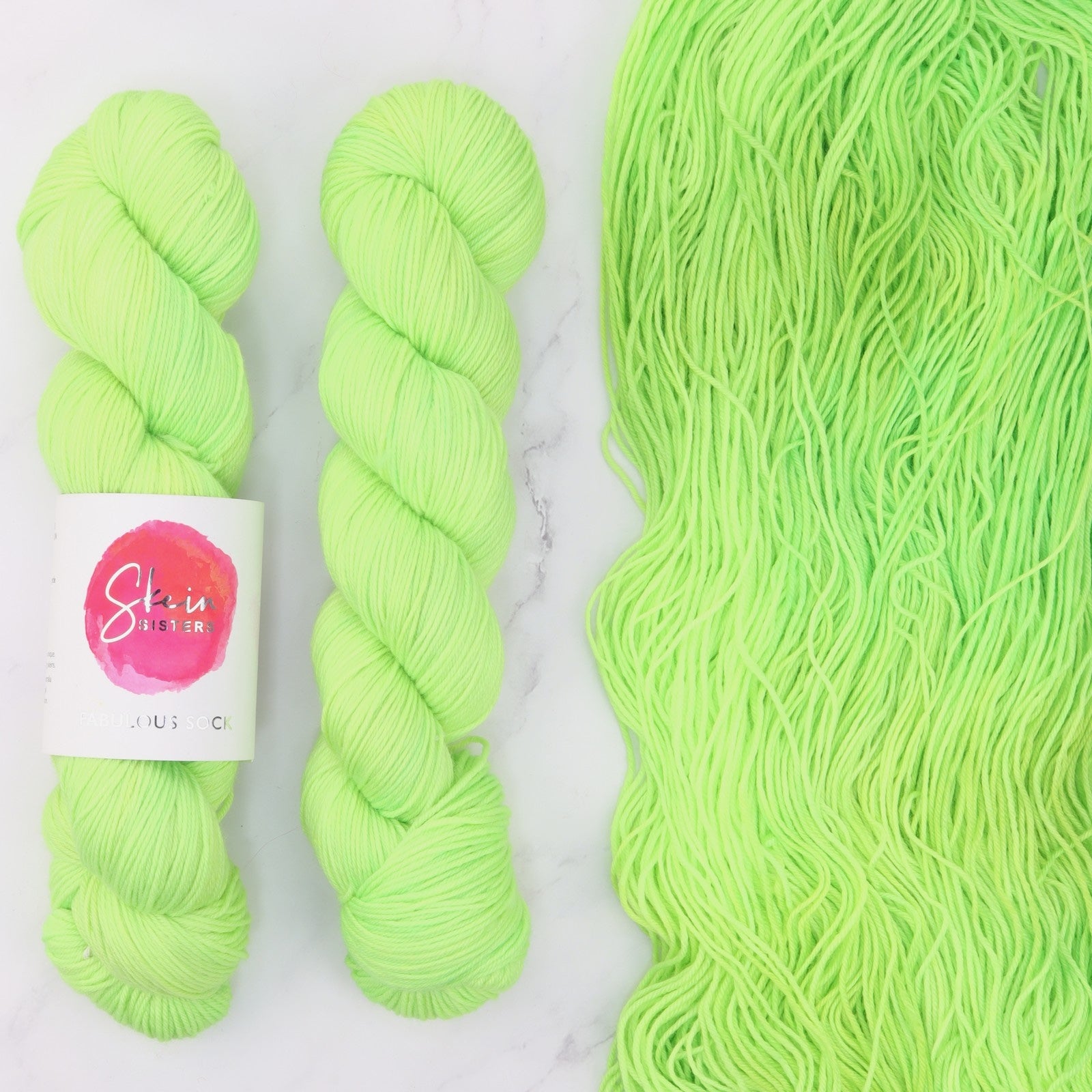 Skein Sisters Fabulous Sock in colourway Jitterbug – 4ply weight merino, nylon yarn