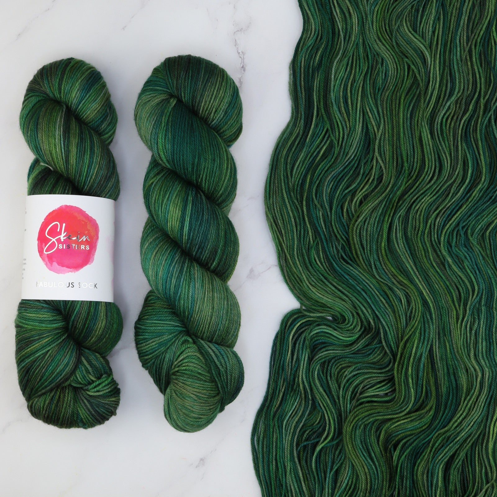 Skein Sisters Fabulous Sock in colourway Medusa – 4ply weight merino, nylon yarn