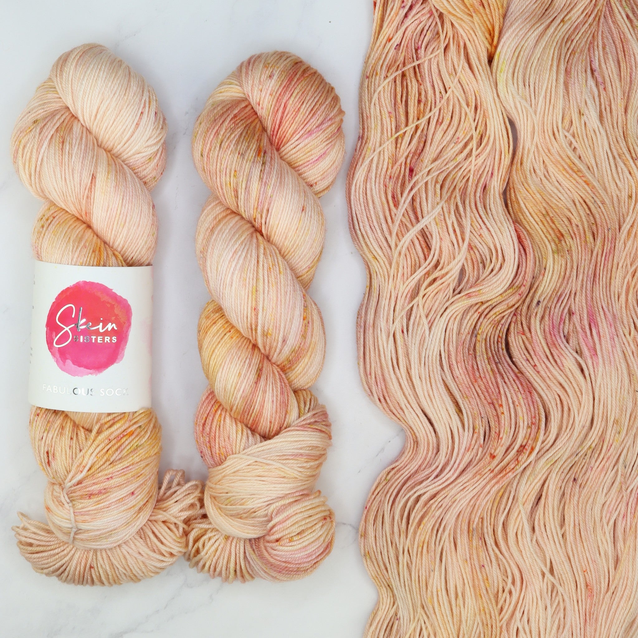 Skein Sisters Fabulous Sock in colourway Underwing – 4ply weight merino, nylon yarn