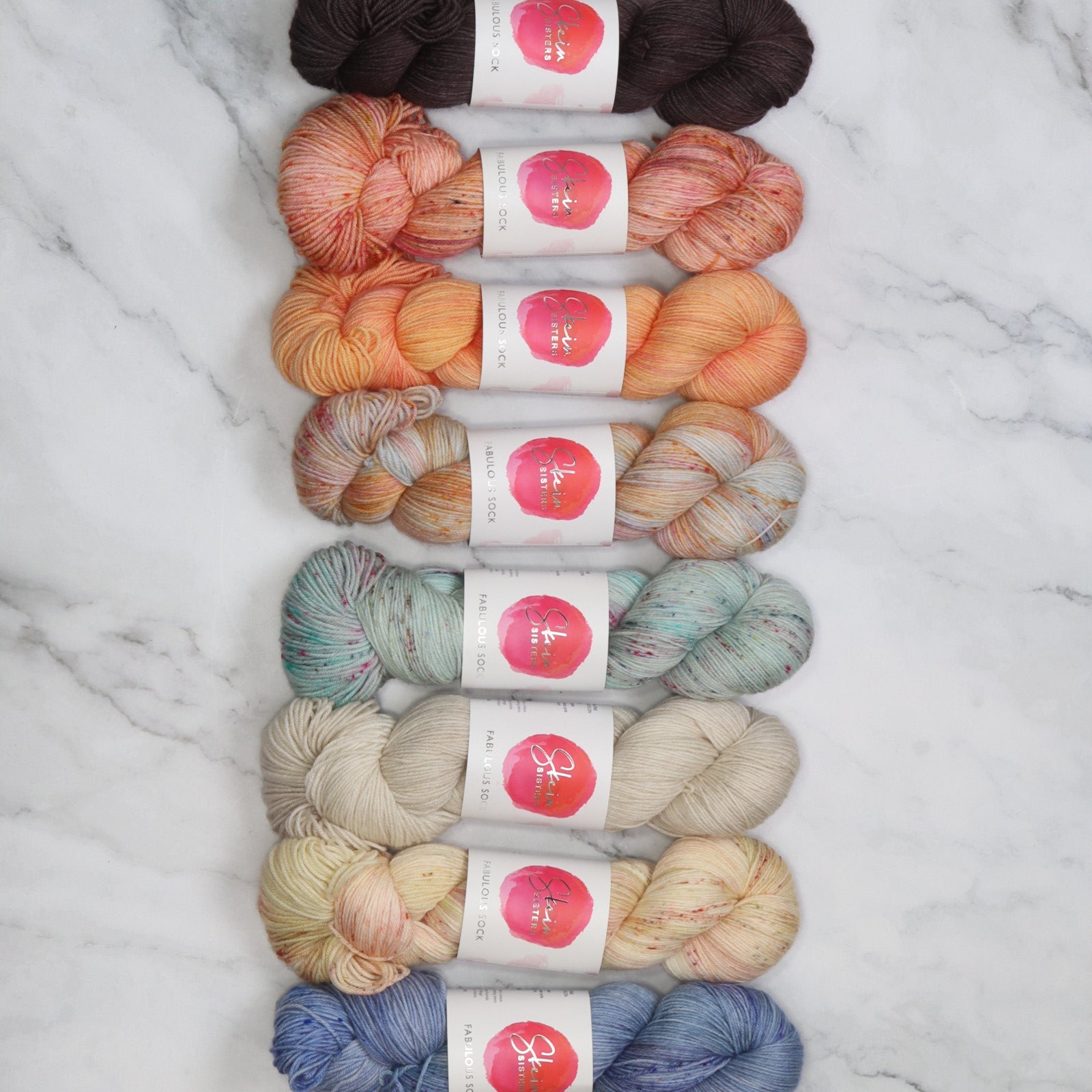 Westknits MKAL 2026 Color Kaleidoscope Kit in Skein Sisters Fabulous Sock, colourway Dreamscape