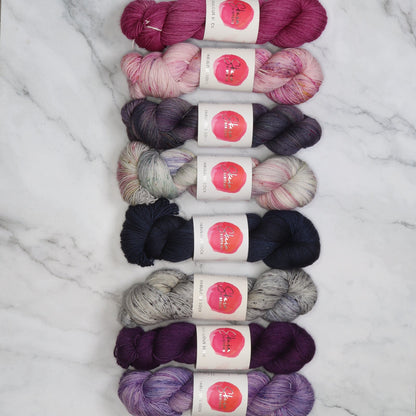 Westknits MKAL 2026 Color Kaleidoscope Kit in Skein Sisters Fabulous Sock, colourway Gossamer