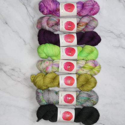 Westknits MKAL 2026 Color Kaleidoscope Kit in Skein Sisters Fabulous Sock, colourway Luminous