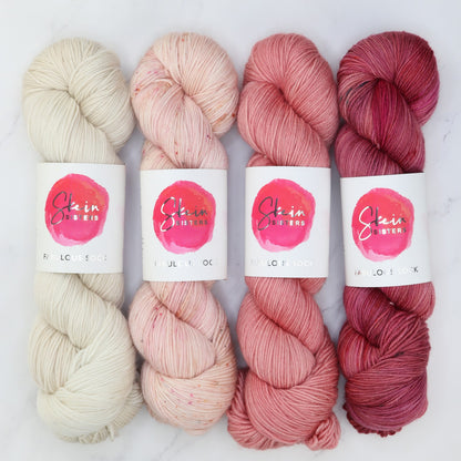 Fabulous Sock Gradient Sets in colourway Coral Garden – 4ply weight merino, nylon yarn
