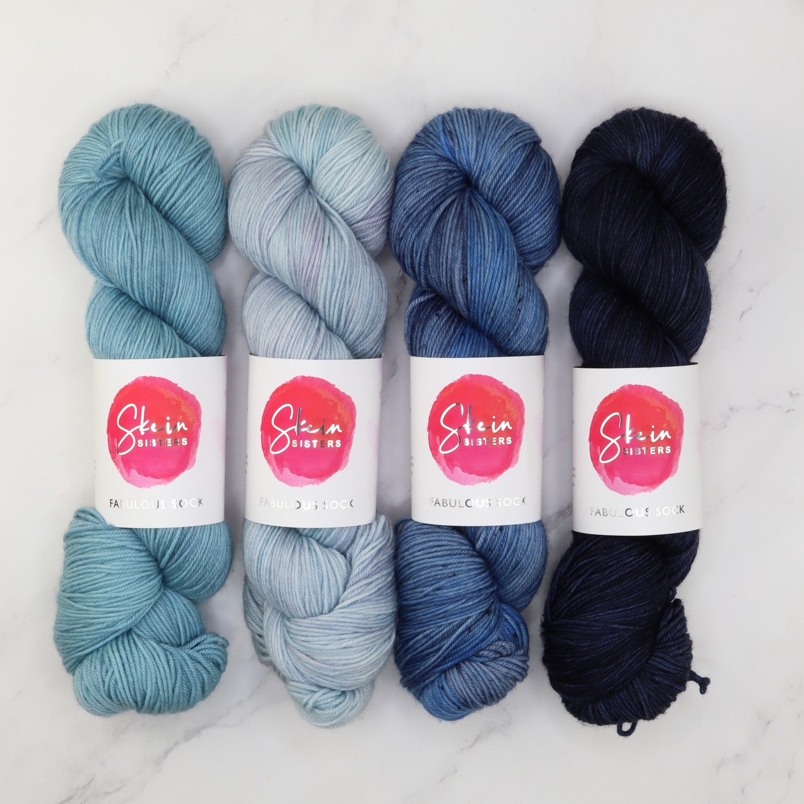 Fabulous Sock Gradient Sets in colourway Round the Twist – 4ply weight merino, nylon yarn