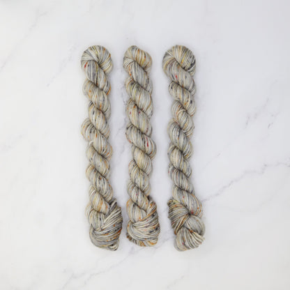 Skein Sisters Fabulous Sock Minis 20g/80m in colourway Aerospace – 4ply weight merino, nylon yarn