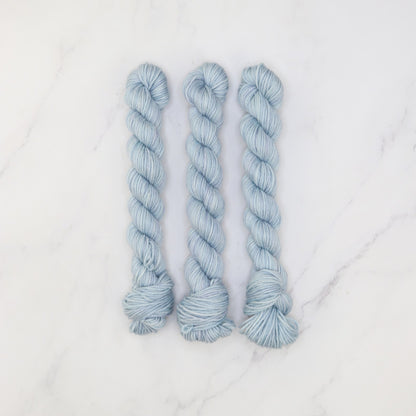 Skein Sisters Fabulous Sock Minis 20g/80m in colourway Antarctica – 4ply weight merino, nylon yarn