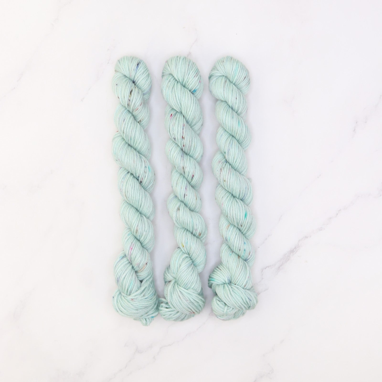 Skein Sisters Fabulous Sock Minis 20g/80m in colourway Bubble Bath – 4ply weight merino, nylon yarn