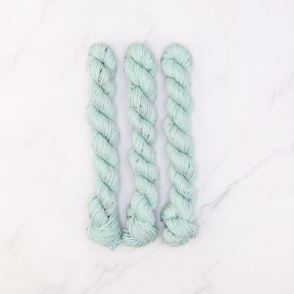 Skein Sisters Fabulous Sock Minis 20g/80m in colourway Bubble Bath – 4ply weight merino, nylon yarn