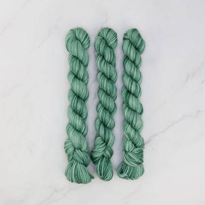 Skein Sisters Fabulous Sock Minis 20g/80m in colourway Clover – 4ply weight merino, nylon yarn
