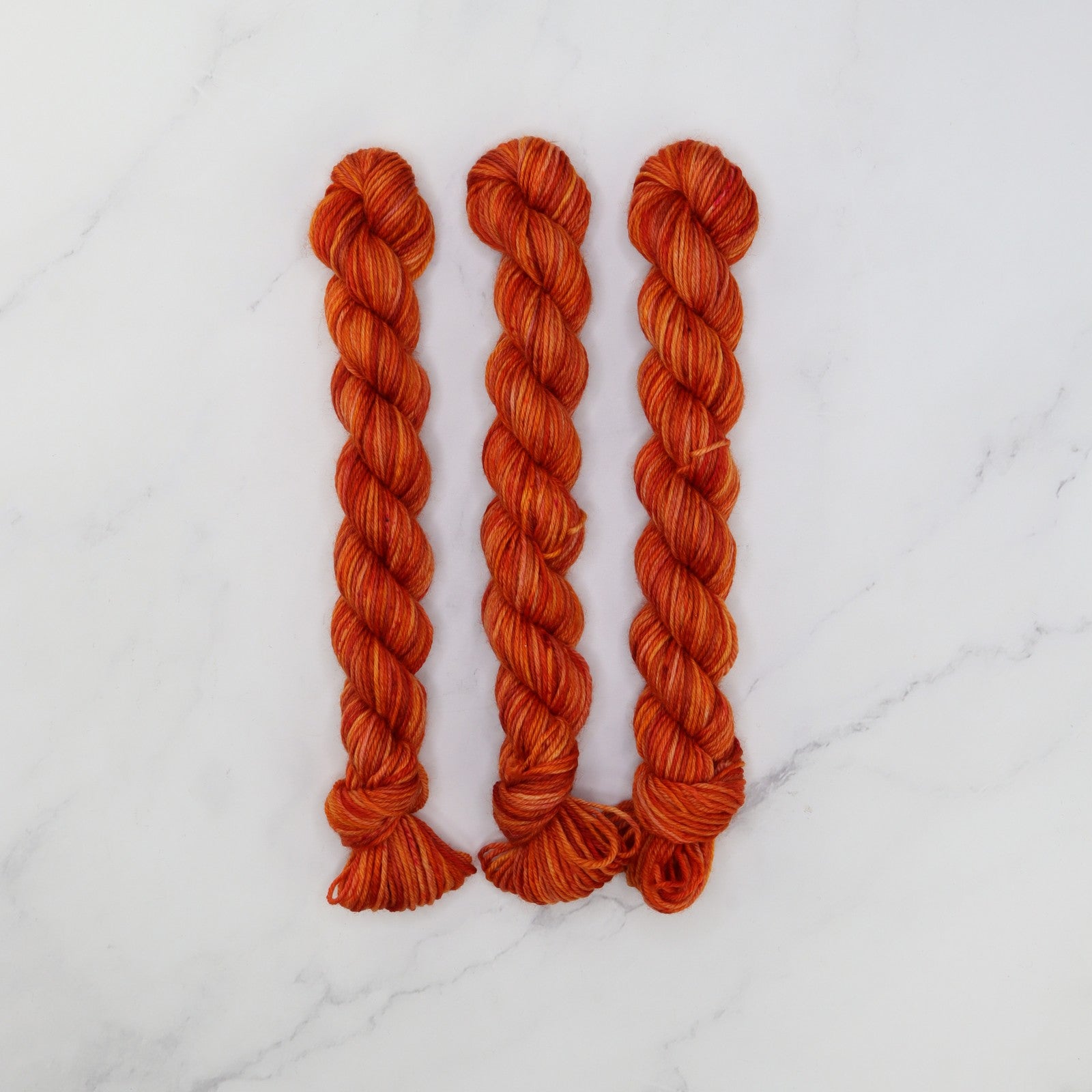 Skein Sisters Fabulous Sock Minis 20g/80m in colourway Disco Inferno – 4ply weight merino, nylon yarn