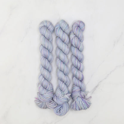 Skein Sisters Fabulous Sock Minis 20g/80m in colourway Dusty Blue – 4ply weight merino, nylon yarn