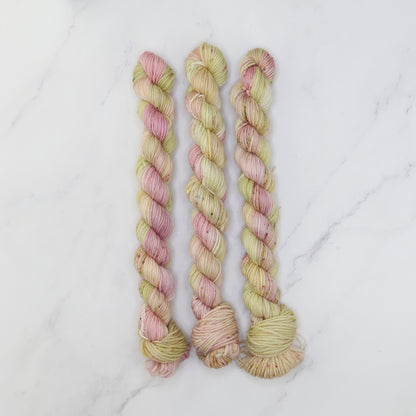 Skein Sisters Fabulous Sock Minis 20g/80m in colourway Enchanted – 4ply weight merino, nylon yarn