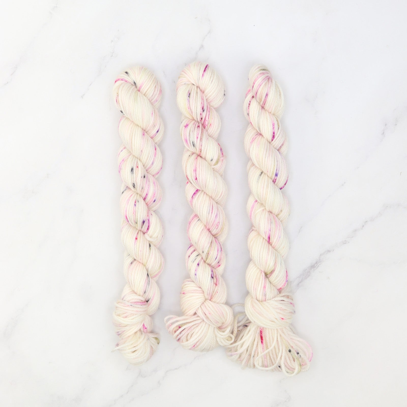 Skein Sisters Fabulous Sock Minis 20g/80m in colourway Ethereal – 4ply weight merino, nylon yarn
