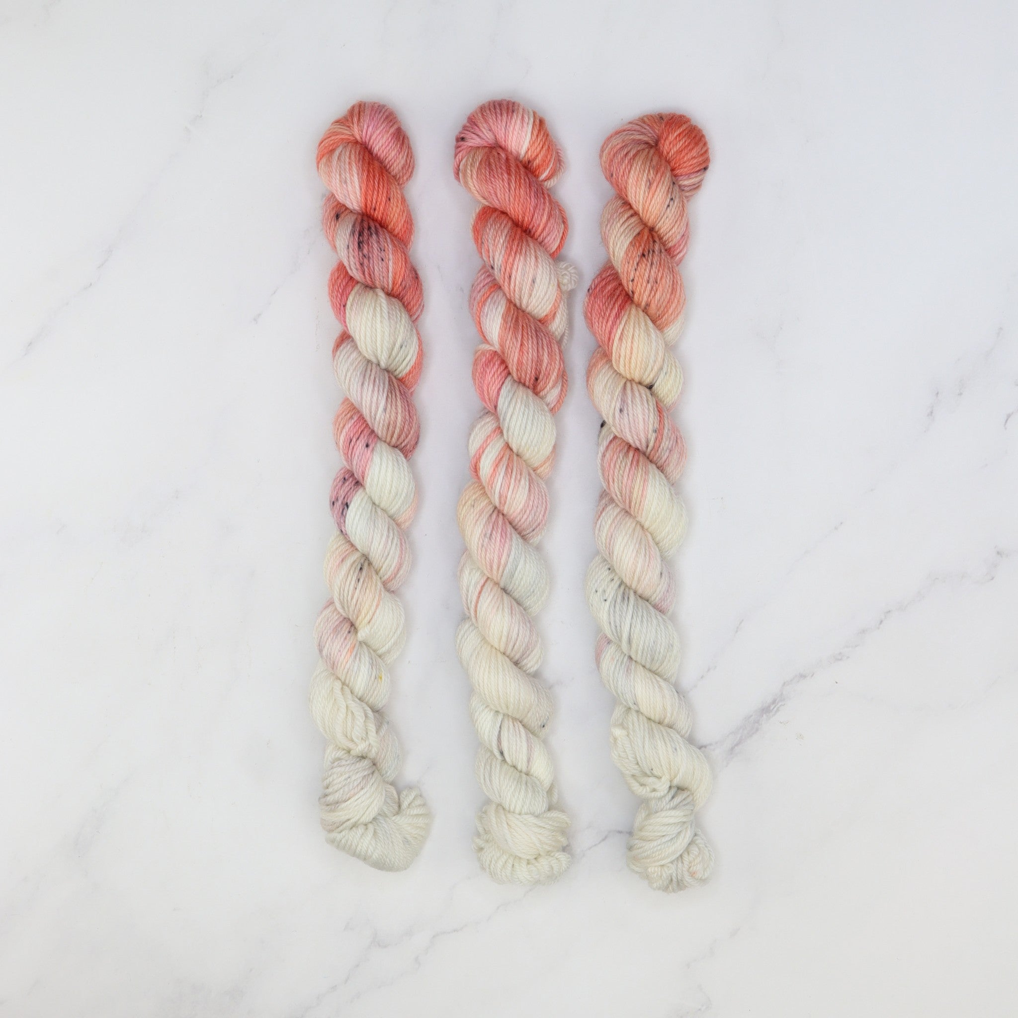 Skein Sisters Fabulous Sock Minis 20g/80m in colourway Flamboyance – 4ply weight merino, nylon yarn